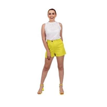 Imagem de Blusa Nino Danieli Feminina Gola Padre e Manga Cavada-Feminino