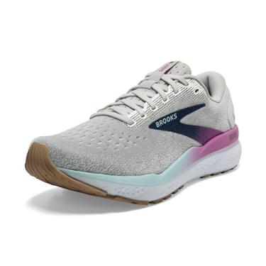 Imagem de Brooks Tênis de corrida feminino Ghost 16 Neutral, Branco/Cinza/Azul Estate, 39 BR