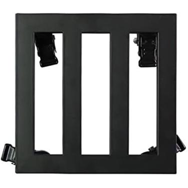 Imagem de Suporte para plantas quadradas de metal para plantas com rodas Suporte para vasos de flores em vasos de ferro para serviços pesados ​​em rolos Dolly de jardim para mover carrinho de plantas,