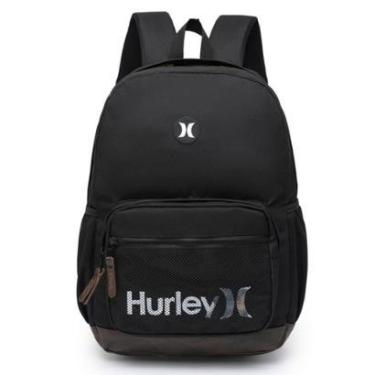 Imagem de Mochila Hurley Casual Notebook Grande Resistente Faculdade Espaçosa 15 Litros-Masculino