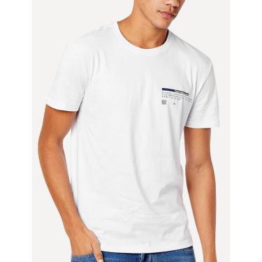 Imagem de Camiseta Calvin Klein Jeans Masculina Self Expression Branca-Masculino