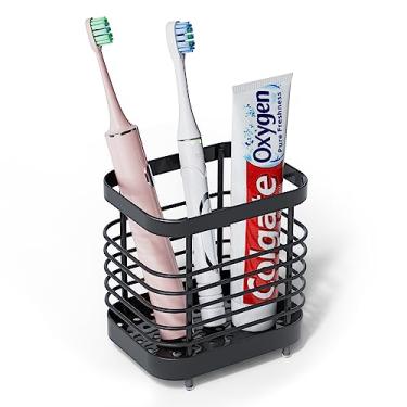 Imagem de Suportes de escova de dentes para banheiro - Sgokuno Suporte de escova de dentes de aço inoxidável Suporte de pasta de dente de parede Suporte de lâmina de chuveiro Organizador de escova de dentes