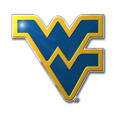 Imagem de FANMATS West Virginia University Emblema de cor de alumínio resistente