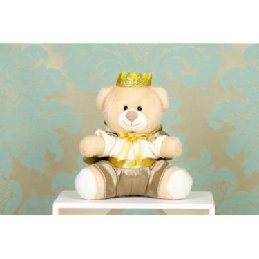 Imagem de URSO DE PELUCIA TEDDE 12 CM - PRINCIPE PARA DECORAÇÃO (CAQUI)
