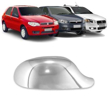 Imagem de Aplique Cromado para Capa Retrovisor Palio Siena G3 G4 2012 a 2016 Str