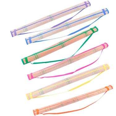 Imagem de Esteira Palha Natural com Alça 1,80m Praia Grama Banho de Sol Dobrável Belfix