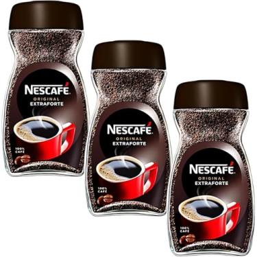 Imagem de Café Nescafe Original Extra Forte Vidro 200g Kit Com 3 Unidades