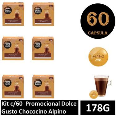 Imagem de Kit c/60 Promocional  Dolce Gusto Chococino Alpino  178g - NESCAFE NES