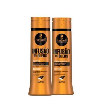 Imagem de Kit Shampoo e Condicionador Nutrição e Brilho Infusão de Óleos Haskell