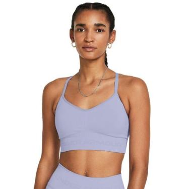 Imagem de Top de Treino Feminino Under Armour Seamless Low, Azul, G