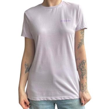 Imagem de Camiseta Columbia Feminina Basica Silk, G, Lilás