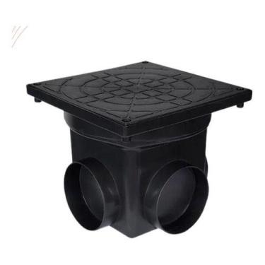 Imagem de Caixa De Passagem E Inspeção De Esgoto Preta Metasul