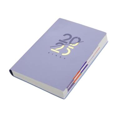 Imagem de menolana 2025 Planner Notebook Planejador Mensal Tamanho Presentes Papelaria 216 Folhas/432 Páginas Agenda Planejador Acadêmico para Estúdio em Casa, Roxo