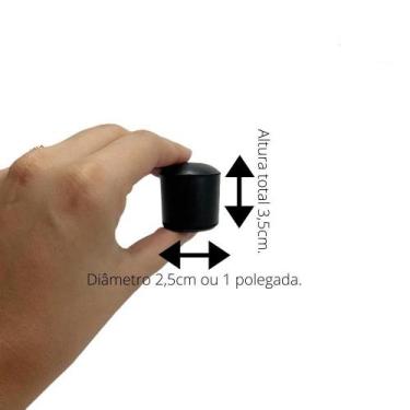 Imagem de Kit 48 Unidades Sapata Ponteira Borracha Protetor 12 Cadeiras 2,5cm 1 