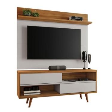 Imagem de Rack NT 1180 com Painel NT 1185 Off White com Freijó - Notável