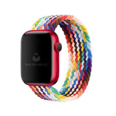 Imagem de Pulseira Loop Solo Trançada Pride Compatível Com Apple Watch - Baú do 
