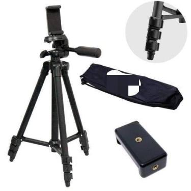 Imagem de Tripé Universal Telescópico - Câmera Fotográfica e Celular - 150cm - M