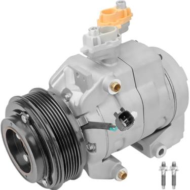 Imagem de Compressor A/C com embreagem compatível com Ford F-250 F-350 F-450 F-550 Super Duty 6.2L 6.8L, substitui o número OE CO11409C, HC3H19D629CC, HC3Z19703B, YCC425, 2021834