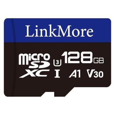 Imagem de LinkMore Cartão de memória XV13 128GB MicroSD, MicroSDXC A1 UHS-I U3 V30 Classe 10, leitura até 95 MB/s, gravação de até 60 MB/s, adaptador SD incluído
