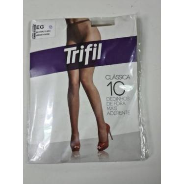 Imagem de Meia Calça Dedinhos de Fora Fio 10 Trifil 6356, P, Natural