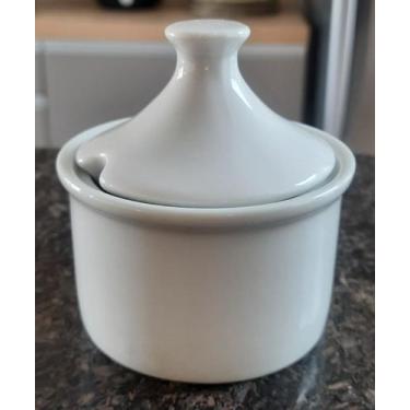 Imagem de Açucareiro 200 ml em porcelana branca forte e resistente - M.A.S.