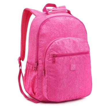 Imagem de Mochila Escolar Juvenil Bolsa Grande Feminina Menina Crinkle-Unissex