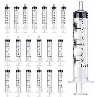 Imagem de jiayoushot Jiayou 20 Unidades Seringa de Plástico 10Ml/Cc Sem Agulha, Selada Individualmente, Adequada para Laboratórios Científicos, Medição, Rega, Reabastecimento, Aplicador de Óleo Ou Cola, Aliment