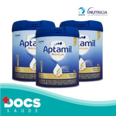 Imagem de Fórmula Infantil Aptamil Premium 1 800gr Danone KIT 03 unidades