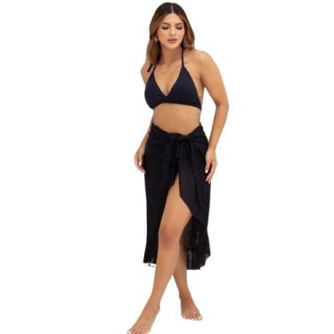 Imagem de Conjunto Biquíni Asa Delta com Saída de Praia Gringas Model