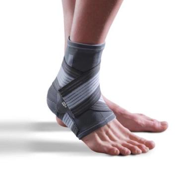 Imagem de Tornozeleira Tensor Com Bandagem Ajustável Plus +confortável - MBfit, 