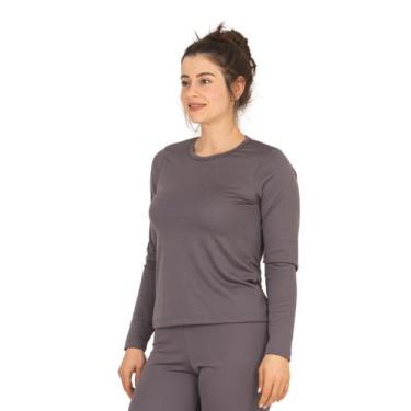 Imagem de Blusa Térmica Feminina Segunda Pele Peluciada Inverno Frio P-M-G-GG La