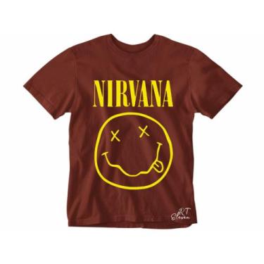 Imagem de Camiseta Nirvana camisa Banda de Rock Masculina e Feminina blusa Uniss
