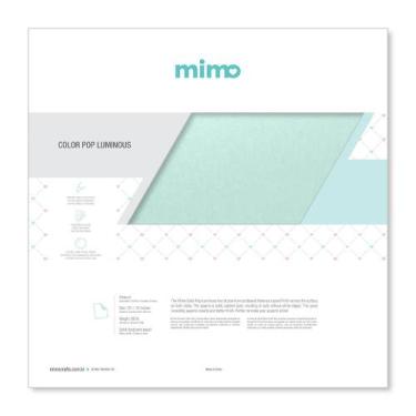 Imagem de Papel Color Pop Luminous Jade Perolizado Mimo 30,5 x 30,5 cm 250 grama