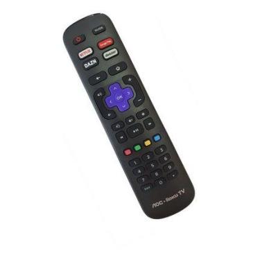 Imagem de Controle Remoto Para Tv Aoc Roku Smart 4k Netflix GloboPlay - LELONG M