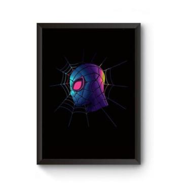 Imagem de Poster Moldurado Homem Aranha Quadro - Fanarte