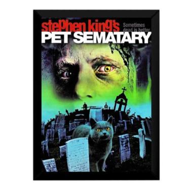 Imagem de Quadro Cemitério Maldito Poster Pet Sematary Moldurado - Fanarte