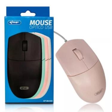 Imagem de Mouse Óptico USB KNUP KP-MU009 USB  Rosa