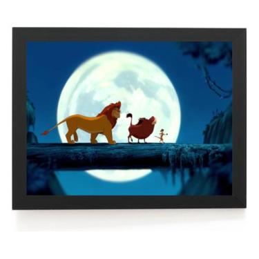 Imagem de Lindo Quadro Decorativo Desenho Rei Leo Hakuna Matata 42x29 - Fanarte