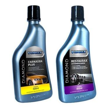 Imagem de Cera Automotiva Carnaúba Plus + Restaurax Vonixx Carro