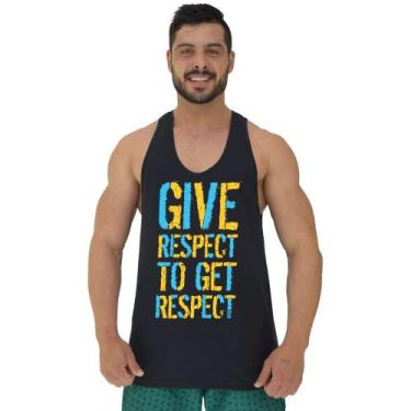 Imagem de Regata Menos Cavada Masculina MXD Conceito Give Respect To Get Respect