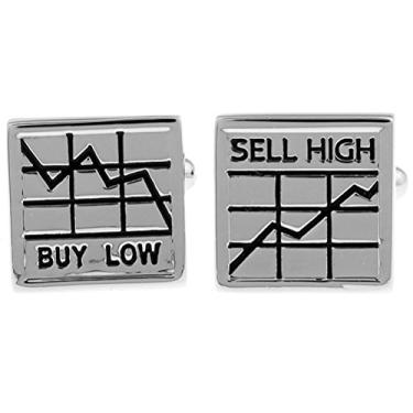 Imagem de Abotoaduras de alta consultoria financeira compra baixa venda no mercado de ações