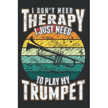 Imagem de Trumpets Notebook: Trumpet Therapy Orchestra Musician Player / 6x9 Inches / 120 graph sites Sites