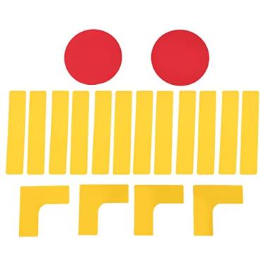 Imagem de Kit de Marcadores de Quadra de Pickleball, Kit de Marcador de Linhas de Quadra de Silicone para Quadra Interna para Basquete, Vôlei, Badminton, Tênis