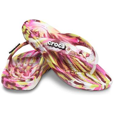 Imagem de Crocs Chinelo clássico, Rosa elétrico/multi marmorizado, 33