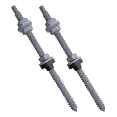 Imagem de Parafuso Solar 200mm Telha Fibrocimento P/ Madeira - 2 Peças - SunProp