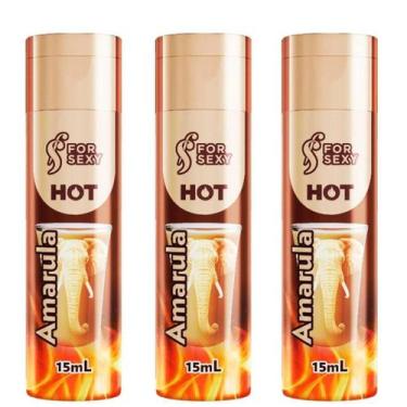 Imagem de Kit 03 Gel Hot Comestível de Amarula Saboroso 15Ml ForSexy - For Sexy