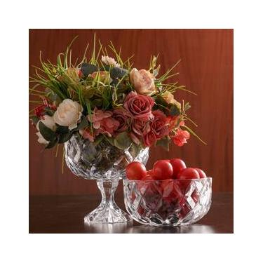 Imagem de Centro de Mesa Lyor em Cristal com Pé Deli Diamond – 18x18cm