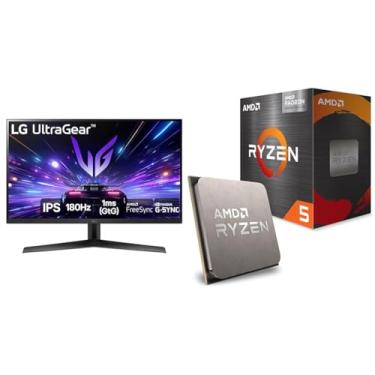 Imagem de Kit Monitor LG UltraGear 27" 180Hz IPS Full HD + AMD Ryzen 5 5600GT