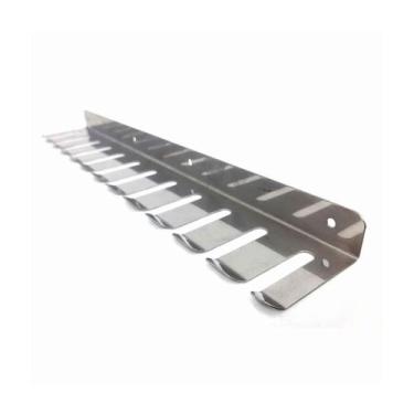 Imagem de Porta Espeto De Parede Inox 12 Espetos, Grande - Churrasco - INOX LAUR