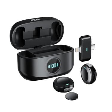 Imagem de Microfone de Lapela Sem Fio FAM BELL M2 – Áudio Profissional com Redução de Ruído e Bateria Durável, Ideal para Gravações ao Vivo, Criação de Conteúdo, TikTok, YouTube e Entrevistas